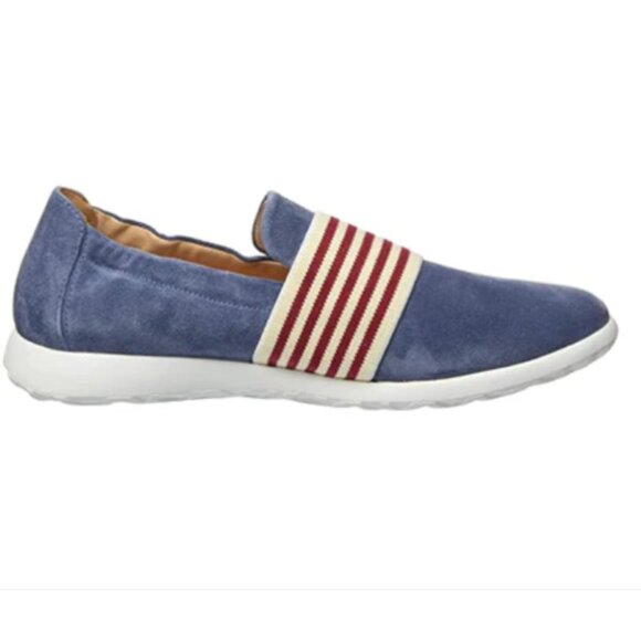 NEW GANTER Suede Gabby slip on  Comfort Loafers unisex in jeans 7254j2 - Picture 1 of 5